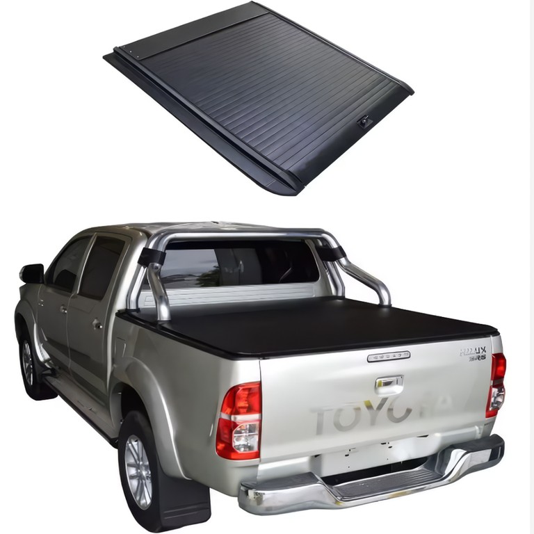 TOYOTA Hilux Vigo 2005 - 2015 ( 4 DOOR ) Χειροκίνητο Ρολό Αλουμινίου (Roll Shutter / Canopy Cover /Καπάκι Καρότσας )