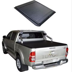 TOYOTA Hilux Vigo 2005 -  2015 ( 4 DOOR ) Χειροκίνητο Ρολό Αλουμινίου (Roll Shutter / Canopy Cover /Καπάκι Καρότσας )
