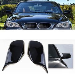 ΚΑΠΑΚΙΑ ΚΑΘΡΕΠΤΩΝ E60 5 SERIES FACELIFT (2007-2010) M STYLE ΜΑΥΡΟ ΓΥΑΛΙΣΤΕΡΟ