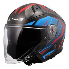 ΚΡΑΝΟΣ O/F LS2 CARBON 603.54 INFINITY II URUS 22.06 BLUE RED L
