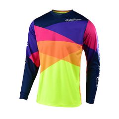 GP SHIRT MOTOCROSS TROY LEE DESIGNS JET YELLOW/NAVY