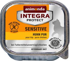 Animonda Integra Protect Sensitive Υγρή Τροφή για Ενήλικες Γάτες σε Ταψάκι με Κοτόπουλο Διαίτης, χωρίς Σιτηρά 100gr