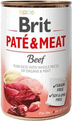 Brit Pate & Meat Υγρή Τροφή Σκύλων σε Κονσέρβα με Βοδινό χωρίς Σιτηρά & Γλουτένη 400gr 308450 DLZRITKMP0039