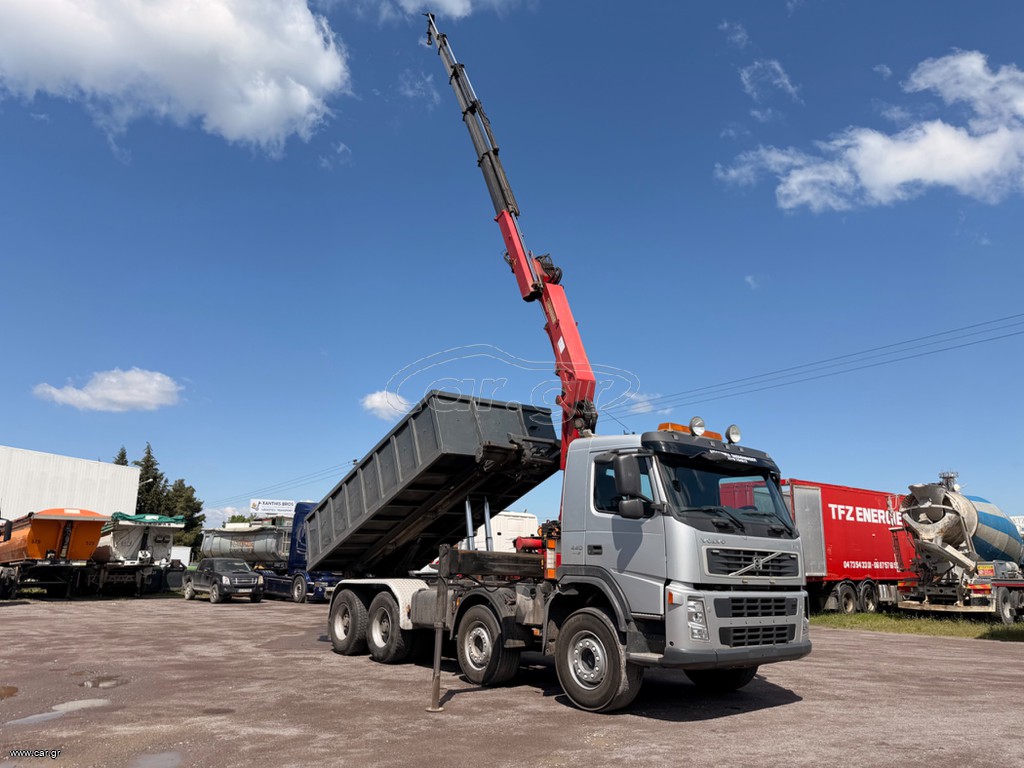 Ανατροπή + Γερανός Volvo 2007 FM 440 8X4 VEB+