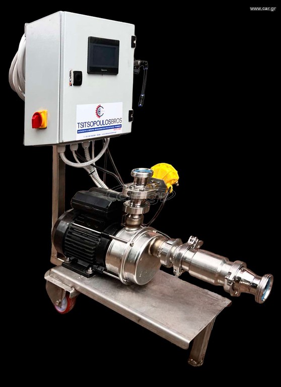 ΑΝΤΛΙΑ ΑΥΤΟΜΑΤΟΥ ΑΝΑΡΡΟΦΗΣΗΣ ALM 40 130l/min 230V 5,5A 50Hz ΜΕ ΡΟΟΜΕΤΡΗΤΗ ΒΑΛΒΙΔΑ ΑΝΤΕΠΙΣΤΡΟΦΗΣ ΚΑΙ ΣΥΣΤΗΜΑ ΚΑΤΑΓΡΑΦΗΣ ΣΕ LITER (ΟΘΟΝΗ WEINTEK ΕΓΧΡ.4,3'')