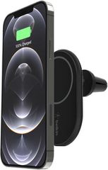 Belkin Βάση Κινητού Αυτοκινήτου με Μαγνήτη και Ασύρματη Φόρτιση Χωρίς Αντάπτορα Φόρτισης WIC004btBK-NC