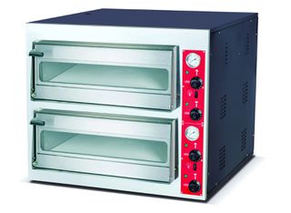 ΠΡΟΣΦΟΡΑ!!! KARAMCO OT-662 (102x93x75cm - 8,4Kw/400V - Εσ.Διάσταση: 72,3x71cm 4+4x Ø30cm ) Ηλεκτρικός Επιτραπέζιος Διπλός Φούρνος Πίτσας