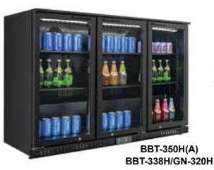 ΠΡΟΣΦΟΡΑ!!! KARAMCO BBT-350S(A) (135x52x84,5cm - 328Lit - 350Watt/230V / +2/+10°C ) Επιτραπέζιο Ψυγείο Βιτρίνα Back Bar με 3 Συρόμενες Πόρτες & Κλειδαριά - Μαύρο / Μαύρο