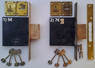 5€ και 7€ - Κλειδαριές εξώπορτας 4 στροφών CISA (2τεμ.)