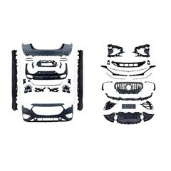 Body Kit Για Mercedes-Benz E-Class W214 2023+ Amg 53 Look Black Edition