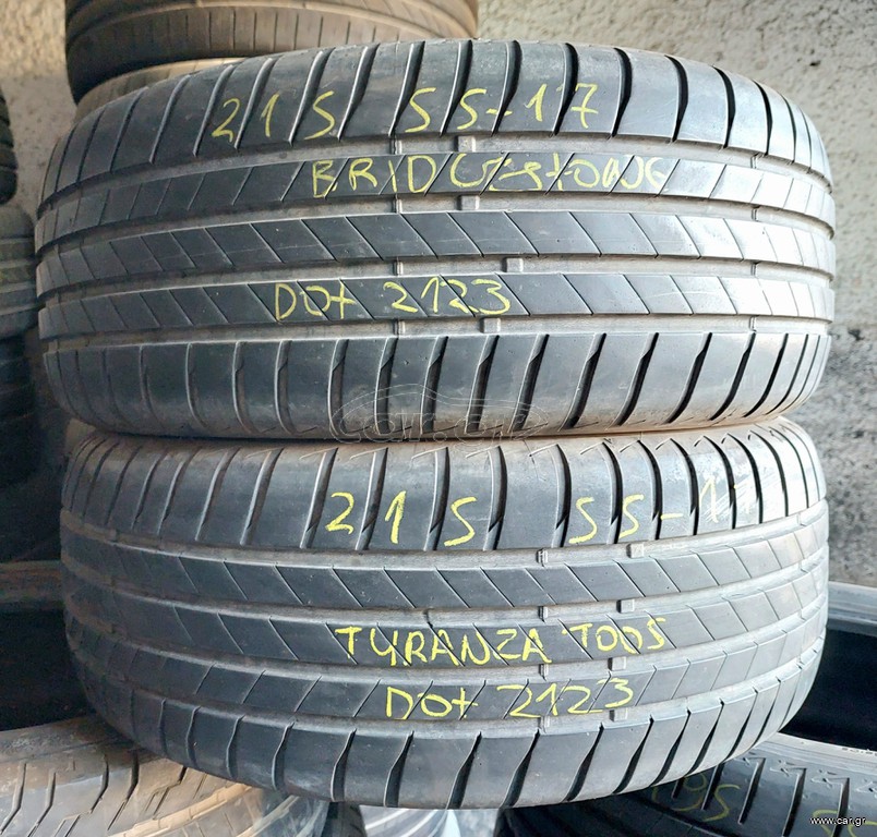 215/55-17 Dot 2123 σε υπέρ άριστη κατάσταση και σούπερ τιμή! (2τμχ)