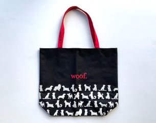 The WOOF Tote Bag - Τσάντα Ώμου Unisex με Στάμπες από Σκυλάκια