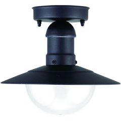 Avide Εξωτερικό Φωτιστικό Οροφής Imperial 1xE27 IP44 Μαύρο