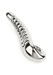 Mr. Steel Devil's Tongue Dildo Silver-thumb-1
