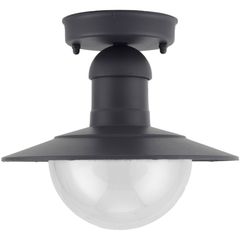 Avide Εξωτερικό Φωτιστικό Οροφής Imperial 1xE27 IP44 Ανθρακί
