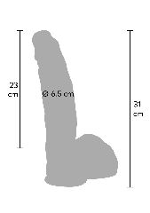 Ultra Realistic Dildo Silicone 29 cm-thumb-7
