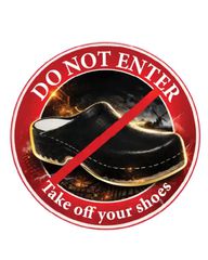 Αυτοκόλλητο Καμπίνας Φορτηγού Do Not Enter with Clogs