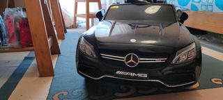 Παιδικό ηλεκτροκίνητο αυτοκίνητο Mercedes-Benz C63 AMG Original 12V σαν καινούργιο, μαύρο