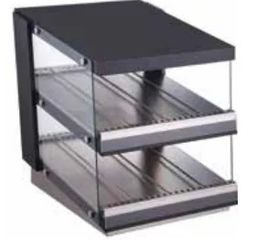 ΠΡΟΣΦΟΡΑ!!! KARAMCO RTR-65D (60x70,7x68,7cm - 1,1Kw/230V / +30ºC +85ºC - 1 Ράφι) Επιτραπέζια Θερμαινόμενη Βιτρίνα 4 Όψεων με Επικλινή Ράφια