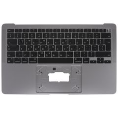 Πληκτρολόγιο Eλληνικό - Greek Laptop Keyboard Palmrest για Apple MacBook Air 13" A2337 EMC 3598 M1 Year 2020 661-16831 661-16833 661-16835 GR Backlight Gray ( Κωδ.41547GRTOPCASE )