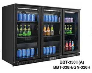 ΠΡΟΣΦΟΡΑ!!! KARAMCO BBT-350H(A) (135x52x84,5cm - 328Lit - 350Watt/230V / +2/+10°C ) Επιτραπέζιο Ψυγείο Βιτρίνα Back Bar με 3 Ανοιγόμενες Πόρτες & Κλειδαριά - Μαύρο / Μαύρο