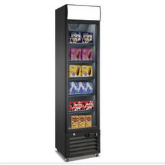 ΠΡΟΣΦΟΡΑ!!! KARAMCO RBD-220H (220Lit - 42x48,5x188cm) Μαύρη Επιδαπέδια Στενή Βιτρίνα Κατάψυξης με Ανεμιστήρα (-15ºC/-18ºC)