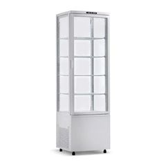 ΠΡΟΣΦΟΡΑ!!! KARAMCO CL-238SILVER (238 Lit - +2/+10°C) Επιδαπέδια Ψυχόμενη Βιτρίνα Ασημί 4 Όψεων 51,5x48,5x169cm