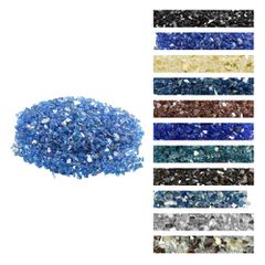VEVOR Fire Glass, 10LBS / 4,5KG Βράχοι τζακιού ανθεκτικοί σε υψηλές θερμοκρασίες, 1/4 ίντσας / 6,35 mm Reflektive & Smokeless Firepit Glass Rock, High Luster Stone Landscaping for Fire Pit Table, Coba