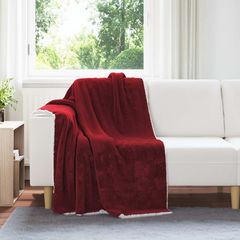 vidaXL Ριχτάρι Βεραμάν Κόκκινο 130 x 150 cm 1 kg Μαλλί