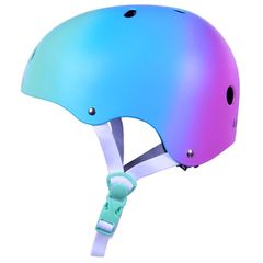 Κράνος ποδηλάτου ,skate, ΑΘΛΟΠΑΙΔΙΑ 10015 Ρυθμιζόμενο Πράσινο/Ροζ/Μπλε Gradient-thumb-2