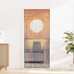 vidaXL Κουρτίνα Πόρτας για Έντομα πολύχρωμο 90 x 200 cm Μπαμπού