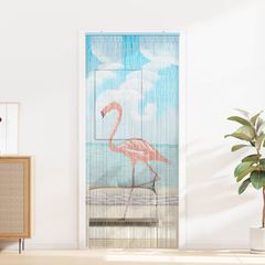 vidaXL Κουρτίνα Πόρτας για Έντομα πολύχρωμο 90 x 200 cm Μπαμπού