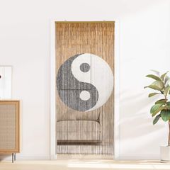 vidaXL Κουρτίνα Πόρτας για Έντομα πολύχρωμο 90 x 200 cm Μπαμπού