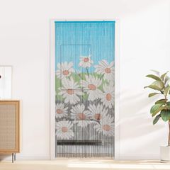 vidaXL Κουρτίνα Πόρτας για Έντομα πολύχρωμο 90 x 200 cm Μπαμπού
