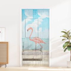 vidaXL Κουρτίνα Πόρτας για Έντομα πολύχρωμο 100 x 200 cm Μπαμπού