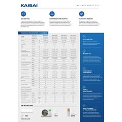 KAISAI EVO 9000 Btu Κλιματιστικό Τοίχου Wi-Fi Inverter R32 A++/A+-thumb-3