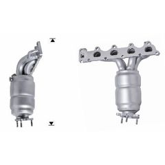 Καταλύτης Direct Fit για Opel Astra / Meriva / Vectra / Zafira 1.6i 16V (Z16XEP)