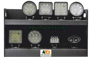 ΣΤΑΝΤ ΕΠΙΤΡΑΠΕΖΙΟ 8 ΠΡΟΒΟΛΕΩΝ LED ΜΕ ΤΡΟΦΟΔΩΤΙΚΟ ΚΑΙ ΔΙΑΚΟΠΤΗ ΔΟΚΙΜΗΣ