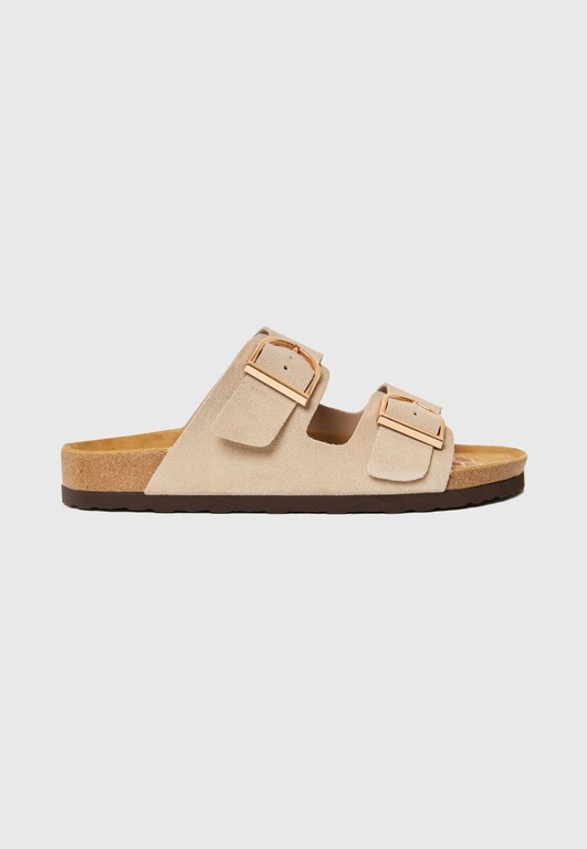 Funky Buddha Γυναικεία Suede Σανδάλια FBL013-118-08