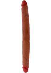 ToyJoy Get Real Foreskin Double Dong 40 cm - Caramel skin tone