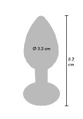 ToyJoy Anal Play Disco Diamond Plug Medium - Silver-thumb-2