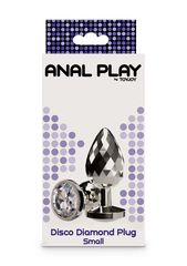 ToyJoy Anal Play Disco Diamond Plug Small - Silver-thumb-3