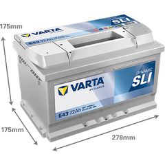 VARTA Dynamic SLI E43 12V 72Ah 680A (EN)-thumb-1
