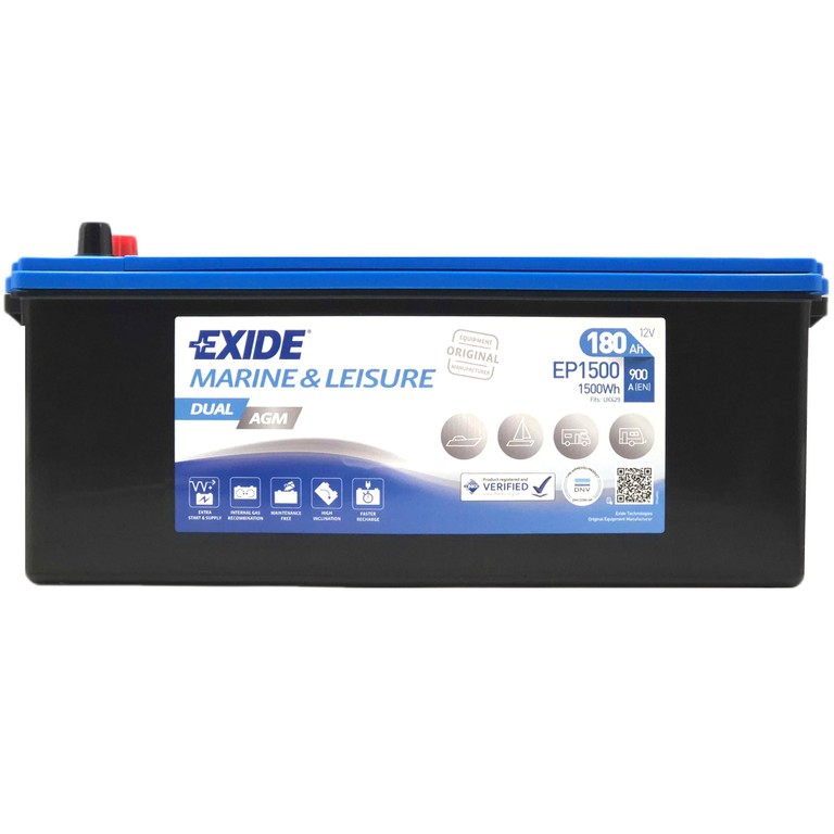 EXIDE AGM EP1500 12V 180Ah 900A (EN)