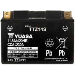 YUASA AGM TTZ14S 12V 11.8Ah 230A (CCA)