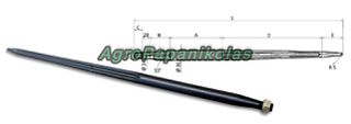 ΛΟΣΤΑΡΙ ΒΕΛΟΝΑ ΦΟΡΤΩΤΗ ΣΤΡΟΓΓΥΛΟ Φ36 L1400 ΜΕ ΠΑΞΙΜΑΔΙ Μ22