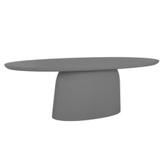 ΤΡΑΠΕΖΙ ΤΡΑΠΕΖΑΡΙΑΣ ΟΒΑΛ BRECCAN HM6576.01 ΓΚΡΙ FIBER CEMENT 200x100x75Υεκ.