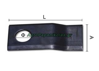 ΛΕΠΙΔΑ ΚΥΡΤΗ LINCE 96x40x3mm Φ19mm MWS