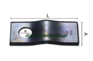 ΛΕΠΙΔΑ ΚΑΜΠΟΥΡΑ 105x47x4mm Φ21mm PZ CM120 AgroZappa