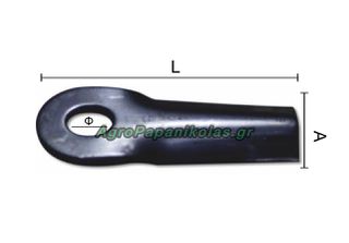 ΛΕΠΙΔΑ ΚΑΜΠΟΥΡΑ TAARUP 115x50x4mm Φ23 MWS